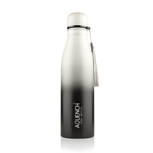 Cola Black Grey Dual Colored Water Bottle - Aquench