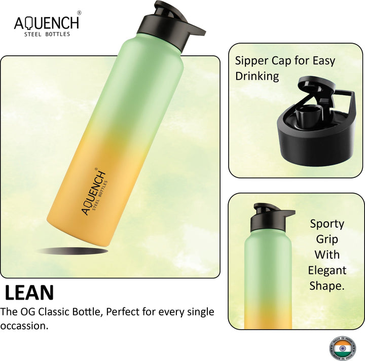 Lean Pro Yellow Green Water Bottle - My Store