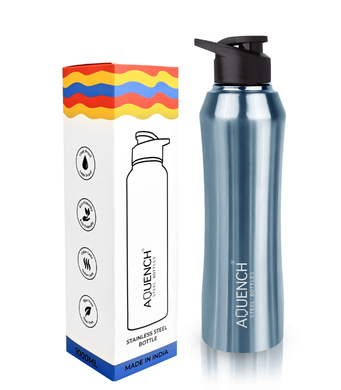 Rush Metallic Stainless Steel Water Bottle – Aquench